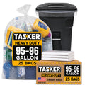 95-100 Gallon Clear Heavy Duty Trash Bags J8294