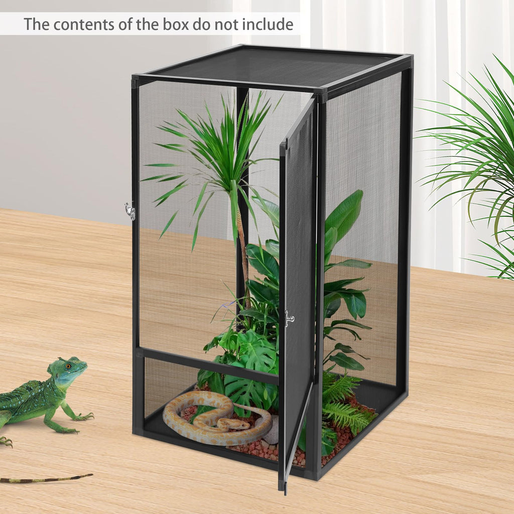 17.7x17.7x31.5 inch Aluminum Alloy Mesh Reptile Terrarium X285663