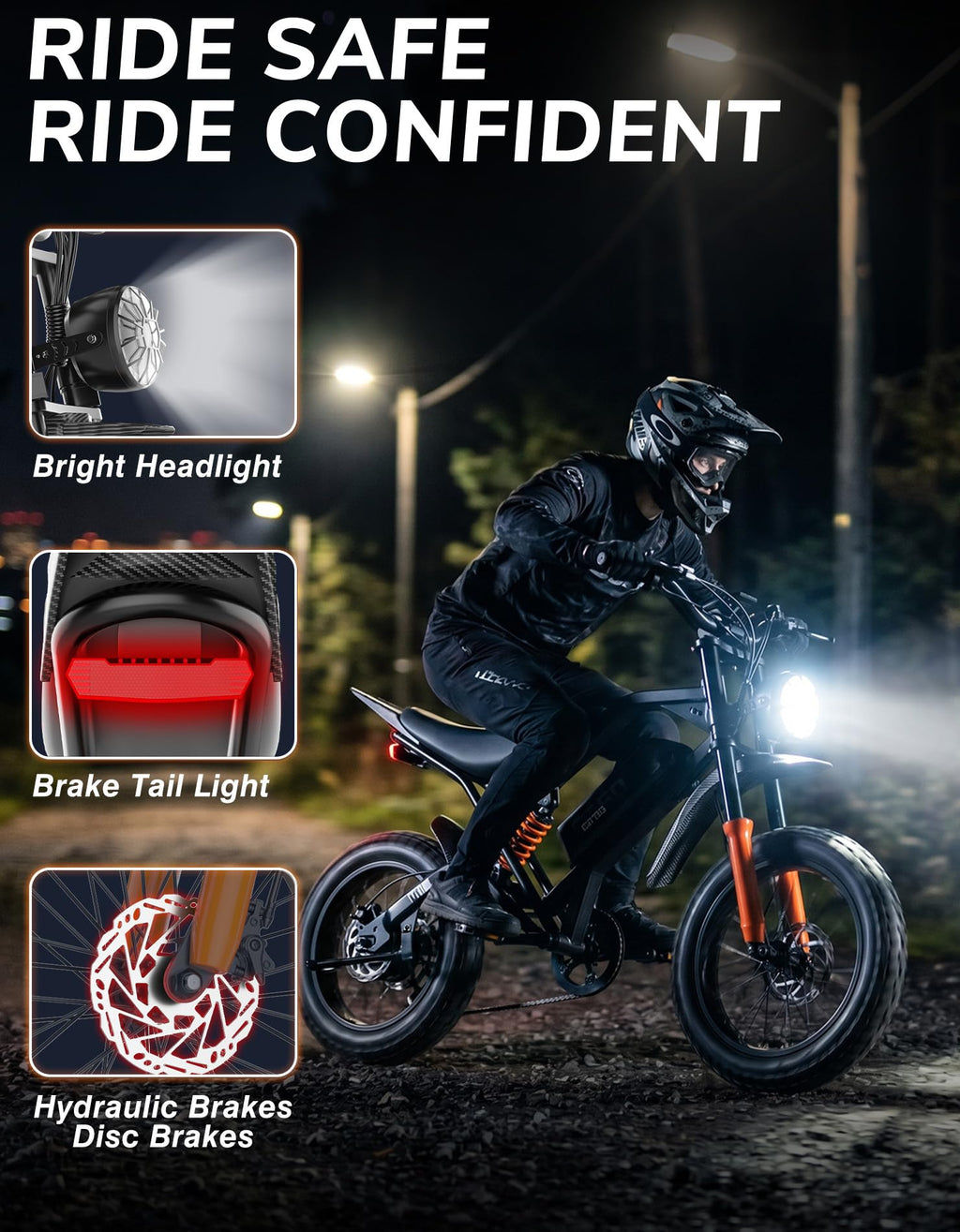 5500W Electric Dirt Bike with 48V 30AH Battery Z51788