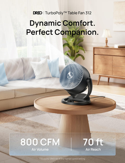 12 Inches 25db Quiet 3 Speeds Table Air Circulator Fan U99788