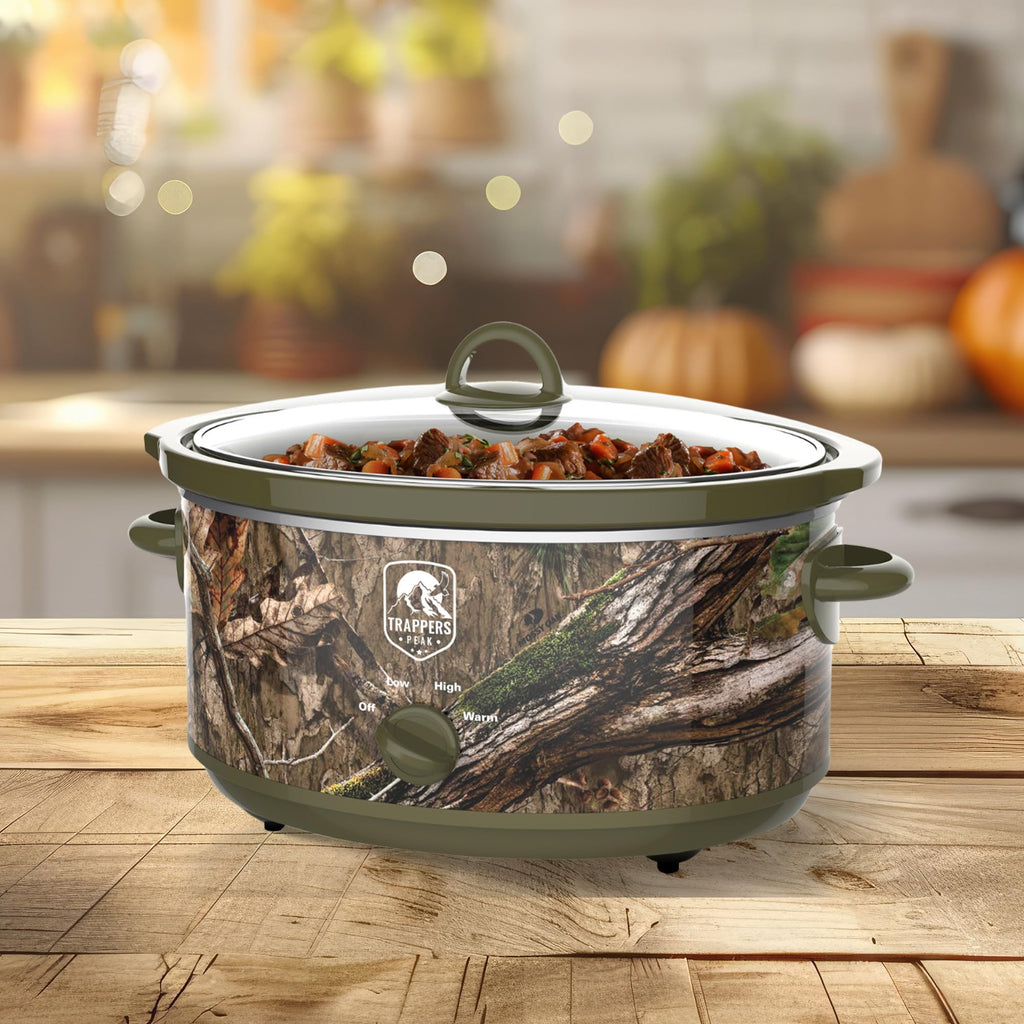 7 Quart Oval Slow Cooker Pot with Heat Settings H1388