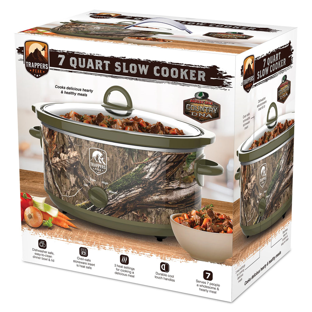 7 Quart Oval Slow Cooker Pot with Heat Settings H1388