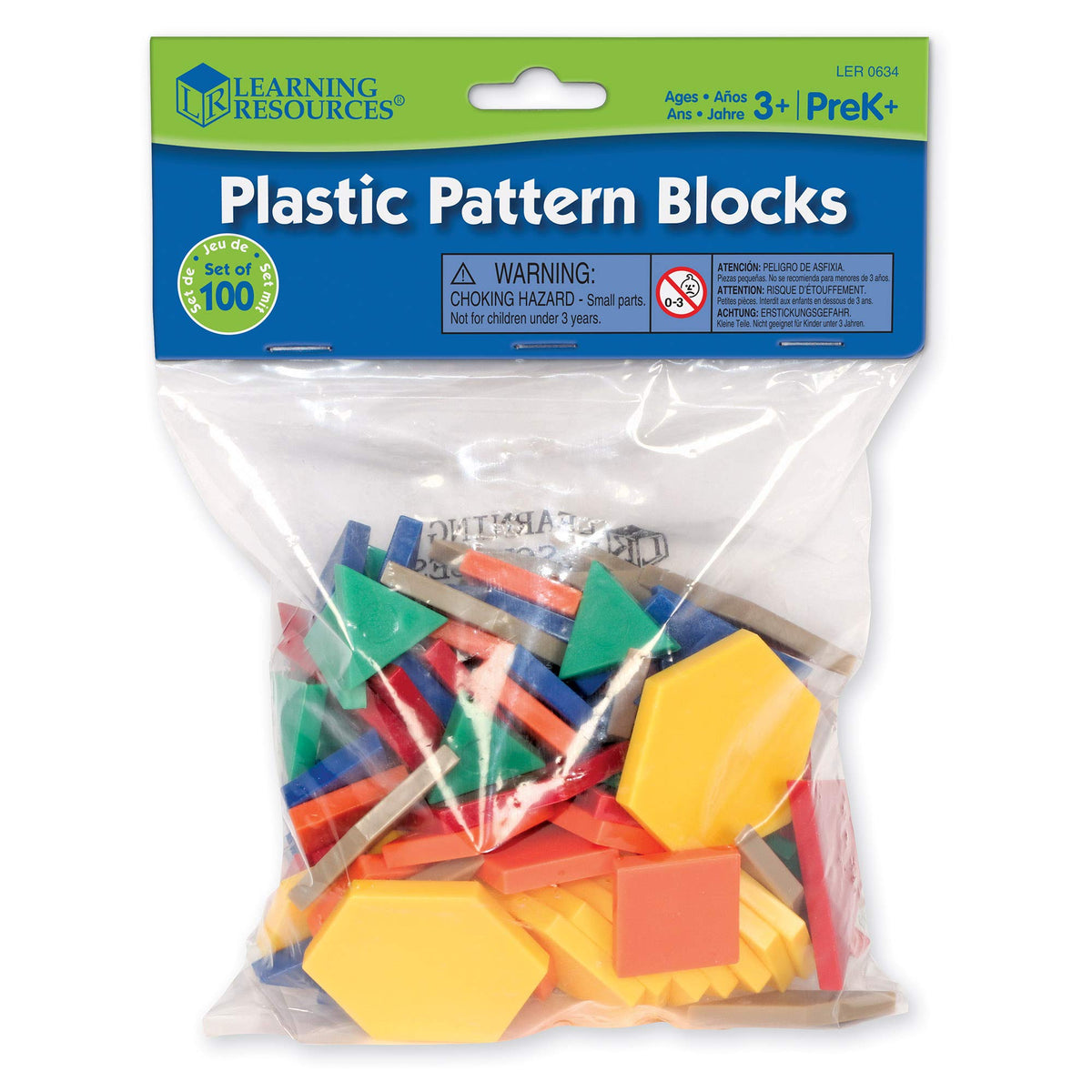 Plastic Pattern Blocks .5cm G640