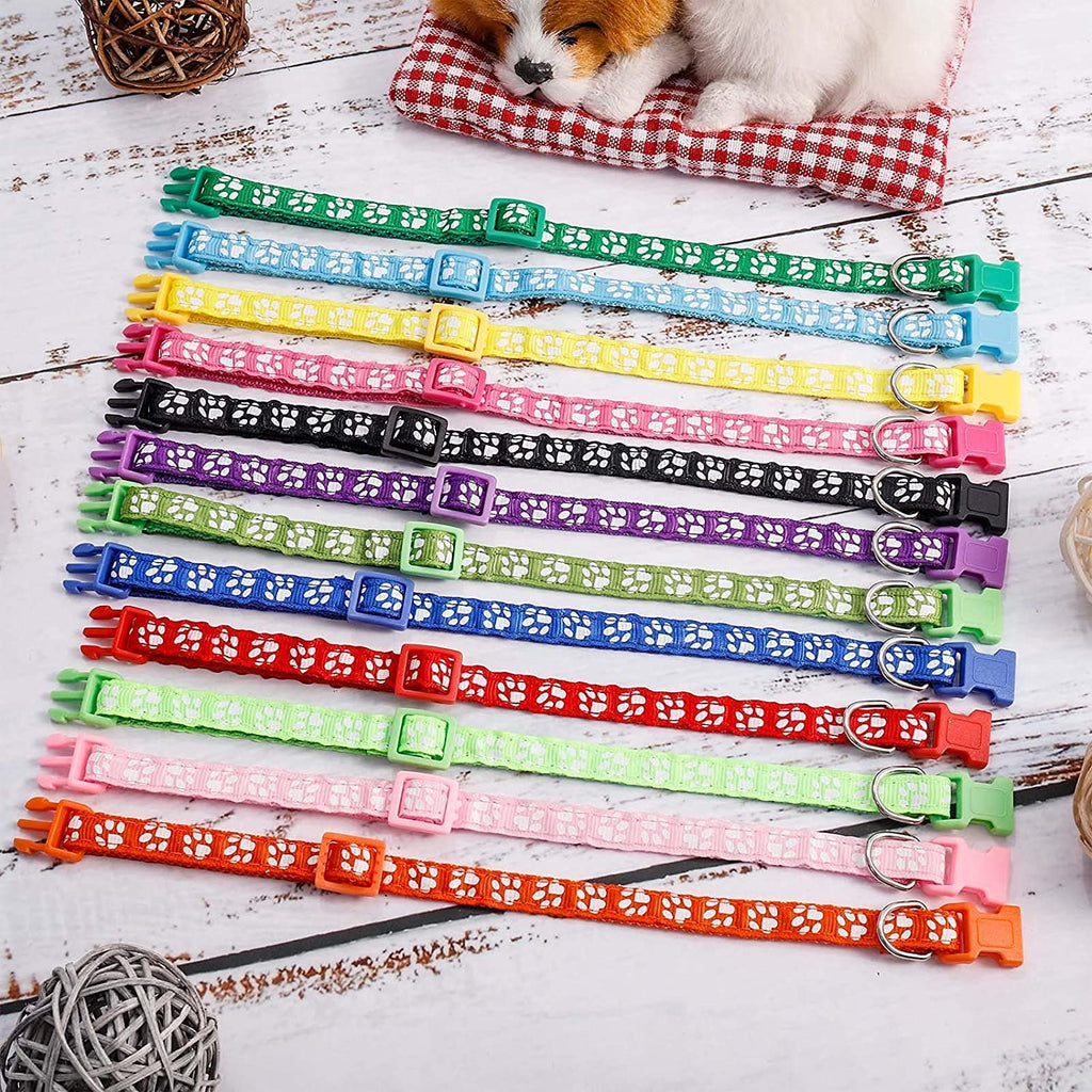 12 Pack Adjustable Puppy Collars T121