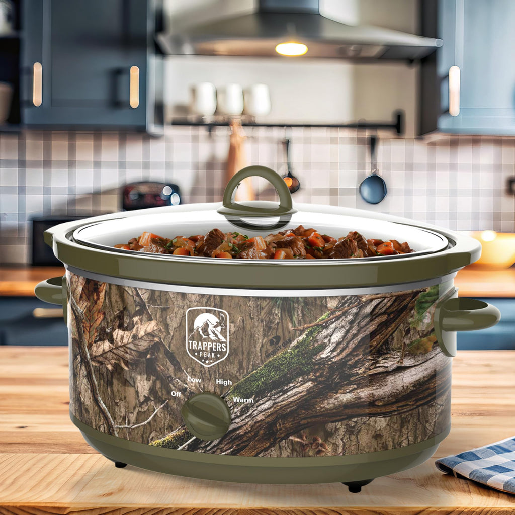 7 Quart Oval Slow Cooker Pot with Heat Settings H1388