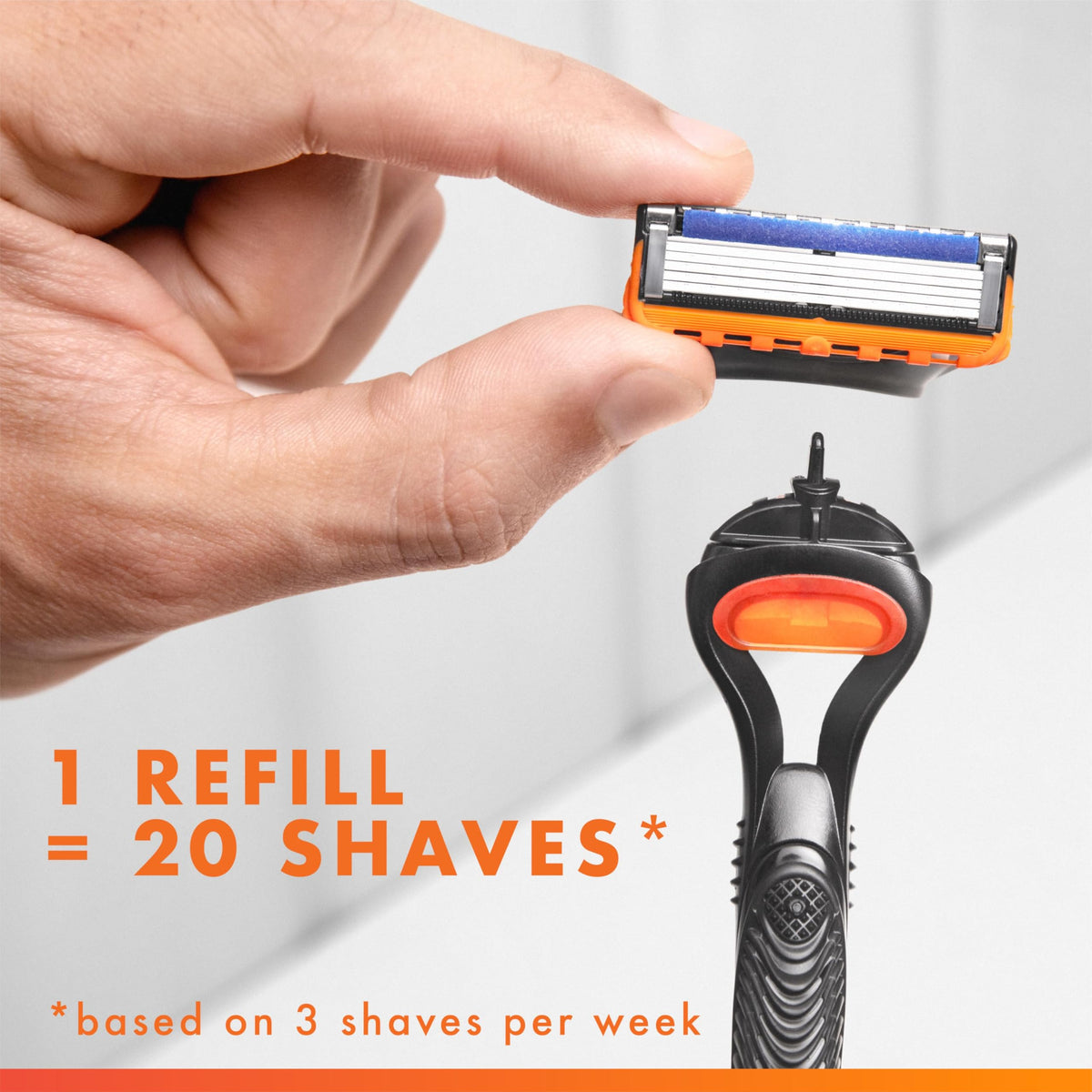 Razor Handle + 1 Razor Blade Refill W1065