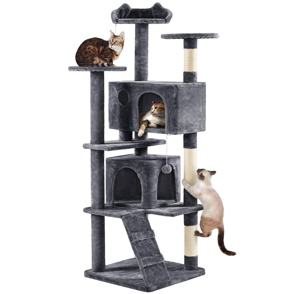 70in Multi-Level Cat Tree with Sisal Scratching Posts B672404