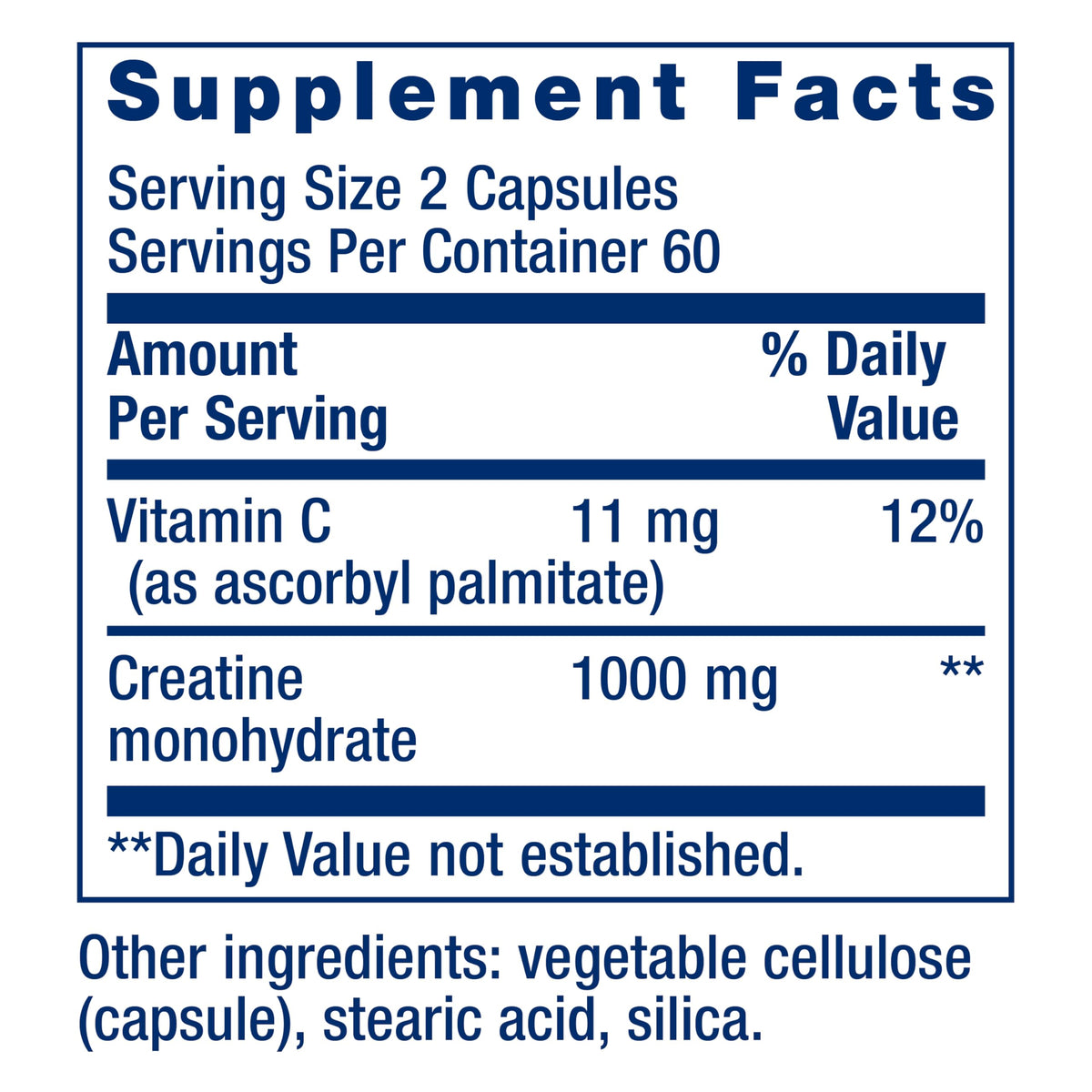 Creatine Monohydrate 120 Capsules W531611