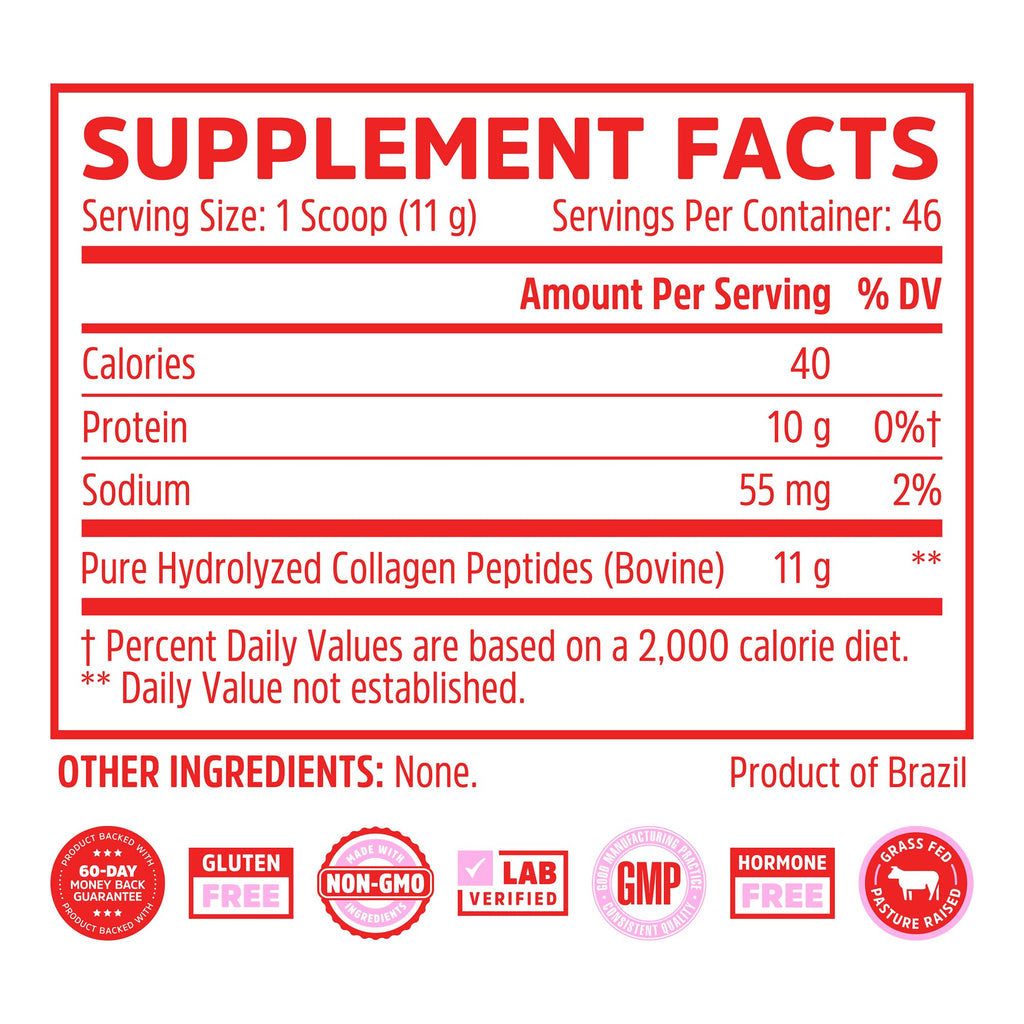 Collagen Peptides Supplement 18 oz Jar Y639111