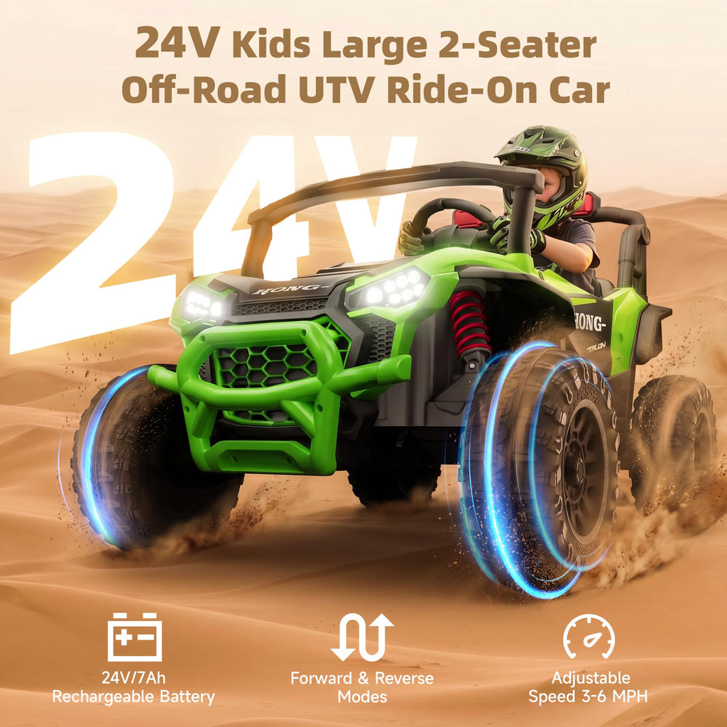 24V Two-Seater Kids UTV Off-Road Electric Car U193