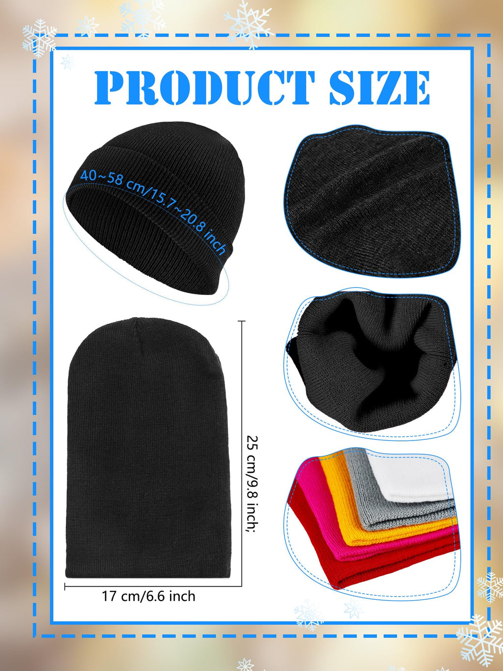 30 Pack Kids Winter Knit Beanies D385499