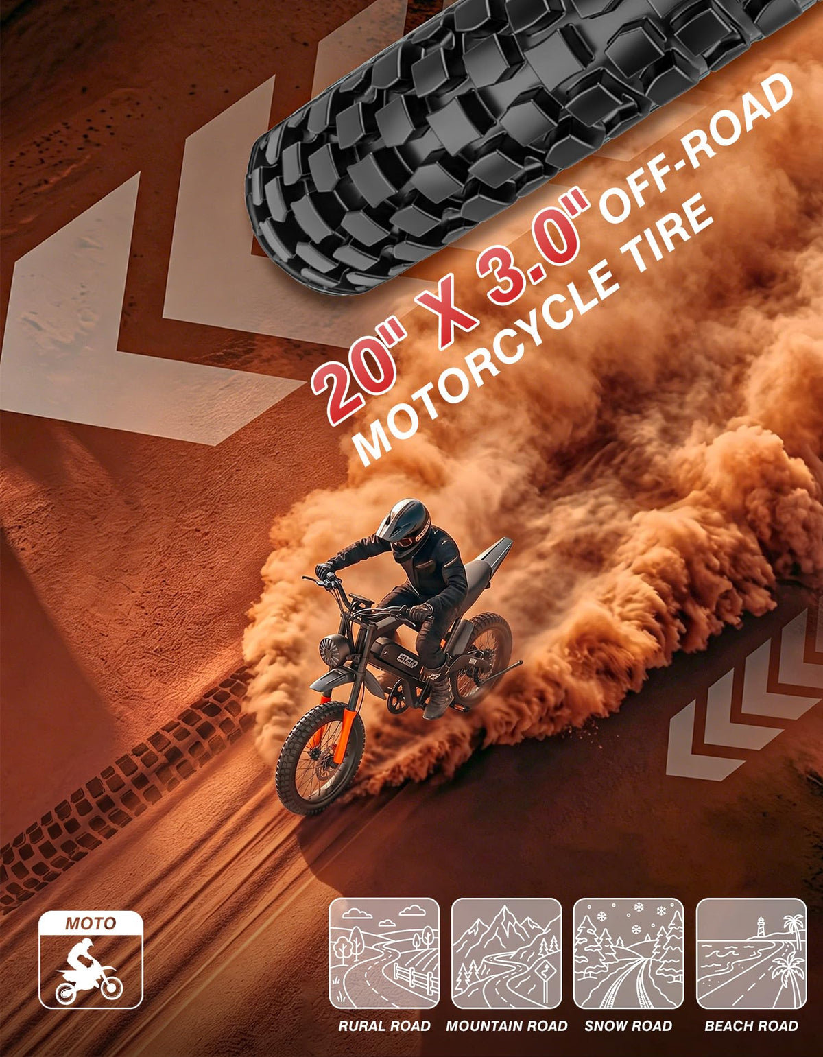 5500W Electric Dirt Bike with 48V 30AH Battery Z51788