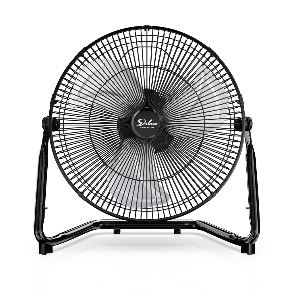 20 Inch 3-Speed High Velocity Metal Industrial Floor Fan, Black A33657