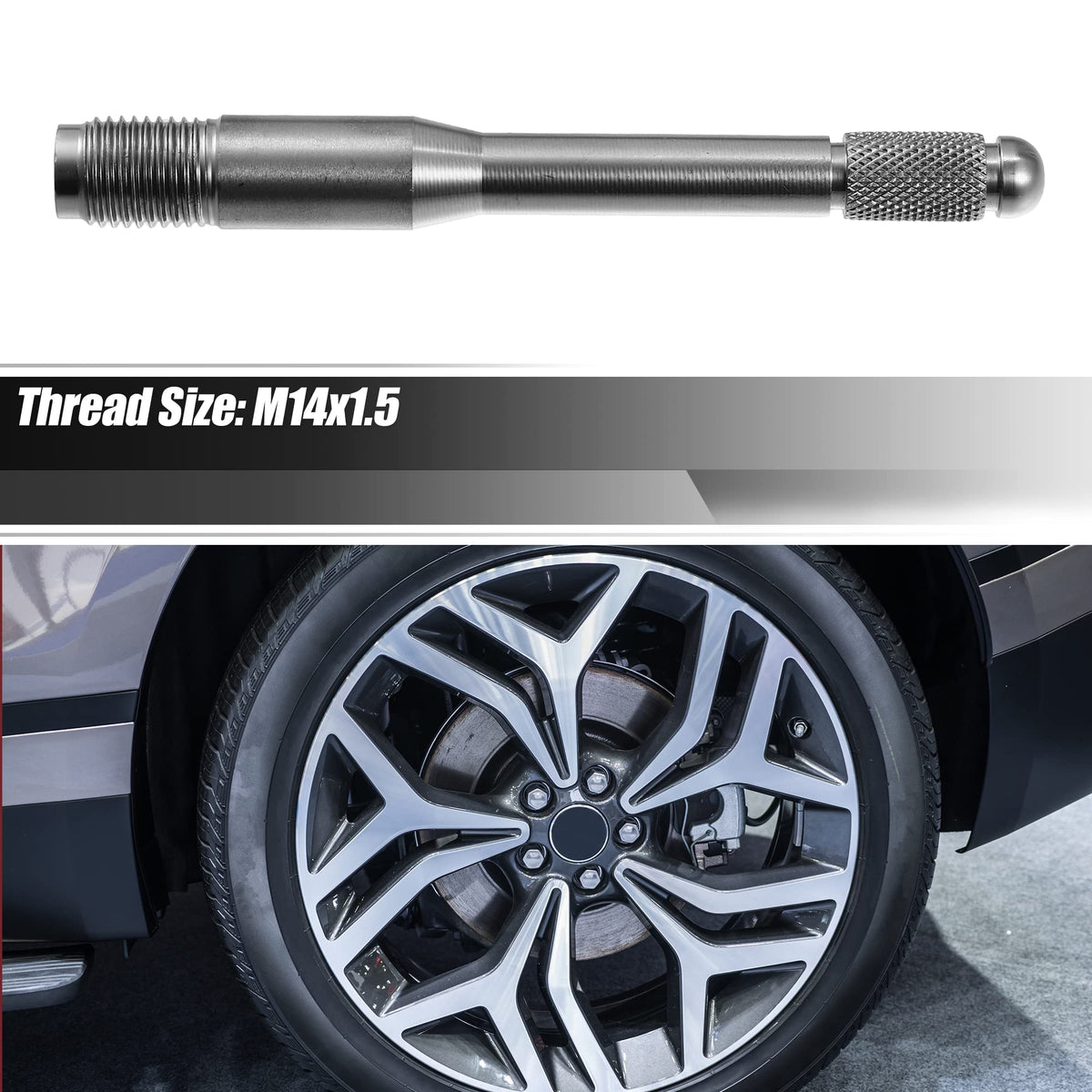 M14x1.5 Wheel Alignment Pin Mounting Tool Silver Tone L6561