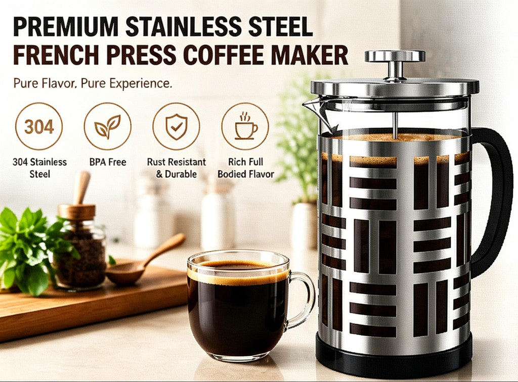 34 oz Brushed Stainless French Press A561683