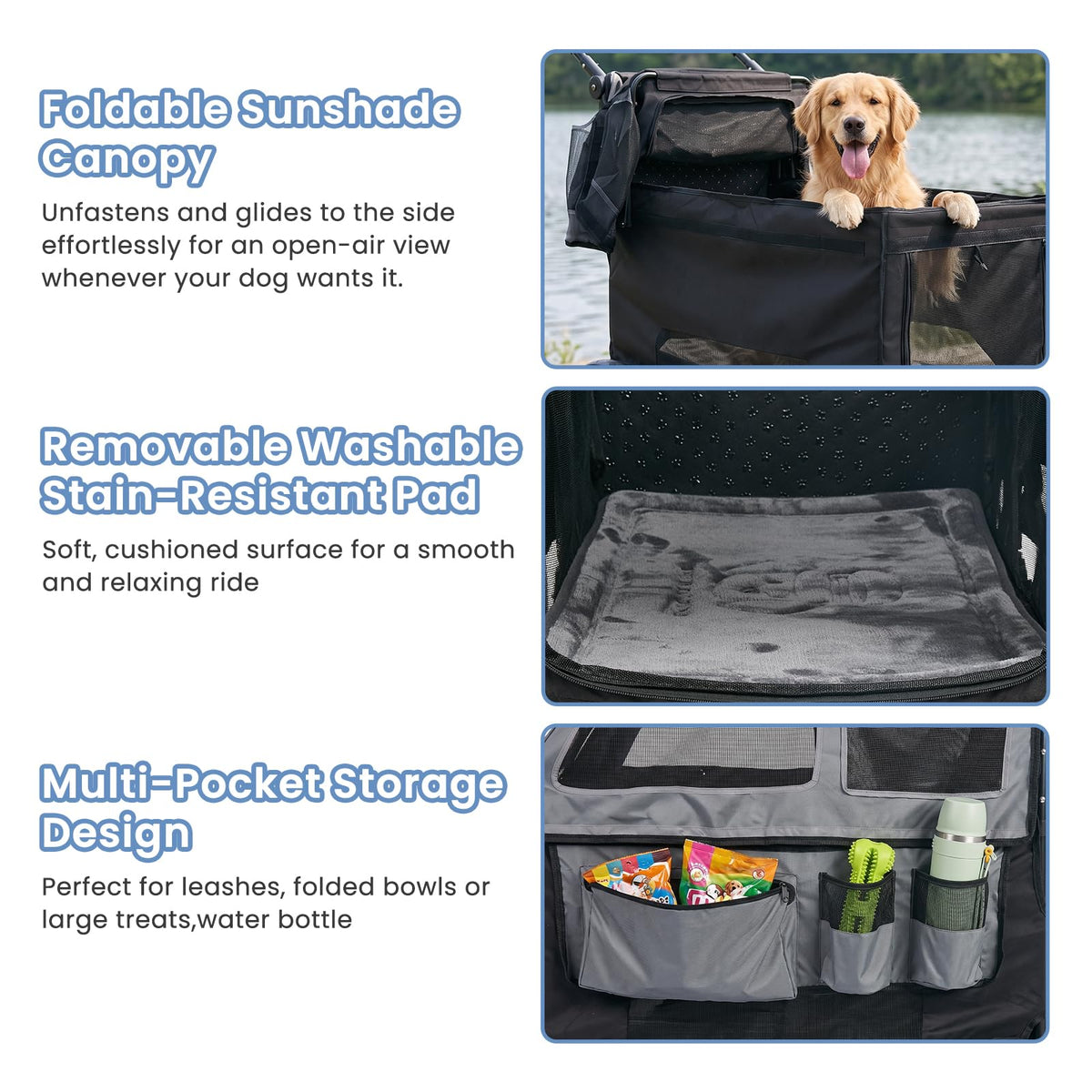 Large Foldable Dog Stroller A10576