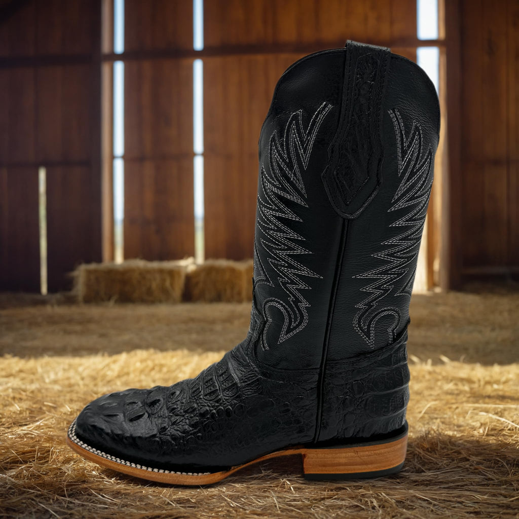 Mens Leather Square Toe Cowboy Boot M5856