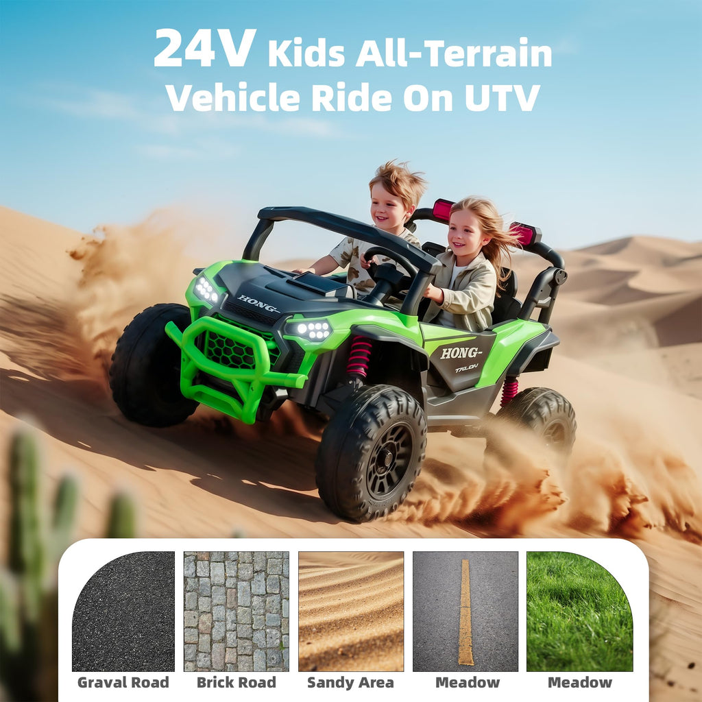 24V Two-Seater Kids UTV Off-Road Electric Car U193