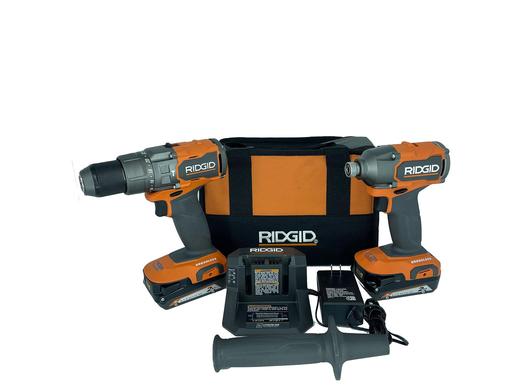 18V Brushless Drill/Driver and 3-Speed Impact Driver Kit with 2.0 Ah Batteries and Charger R80098