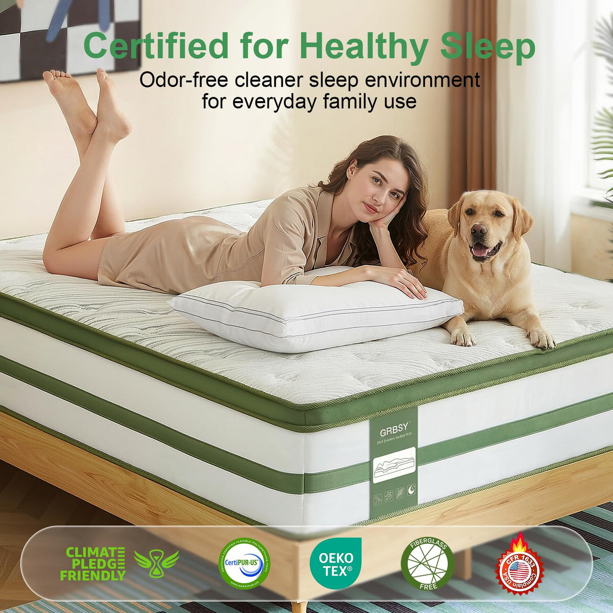 14 Inch Hybrid Memory Foam Full Size Mattress S327403