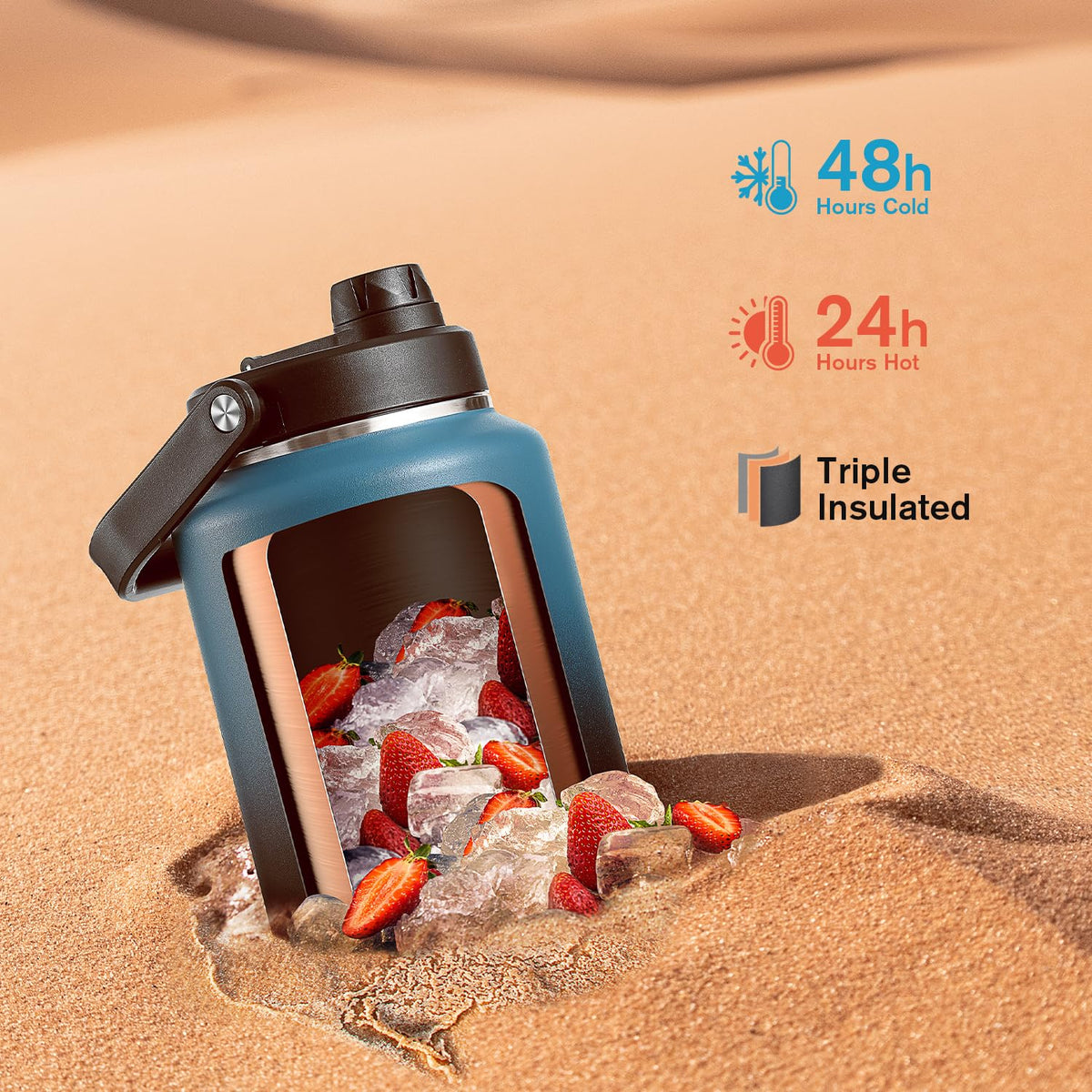 Gallon Insulated Water Bottle with Handle M741