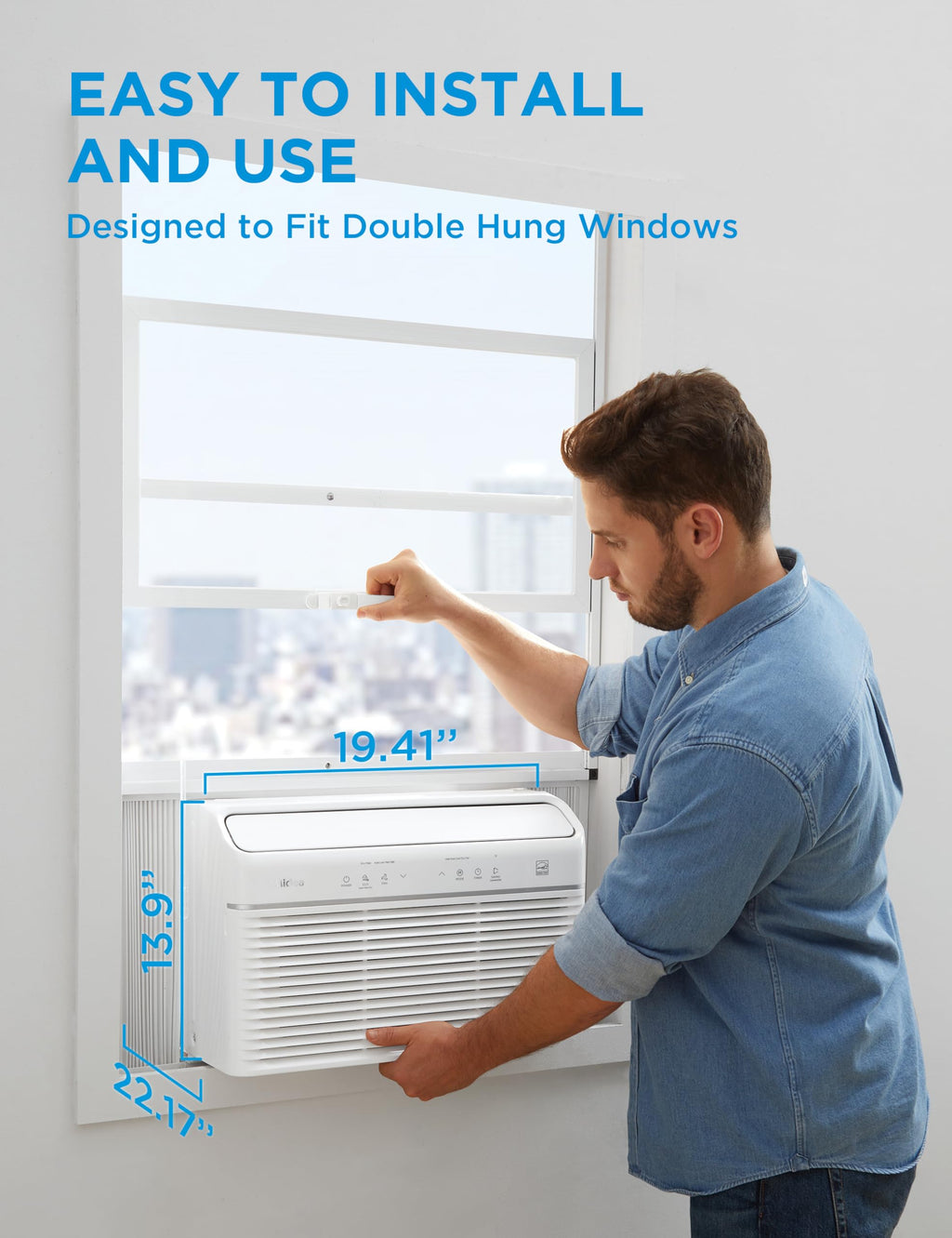 12,000 BTU Smart Inverter Air Conditioner with Heat and Dehumidifier H175606