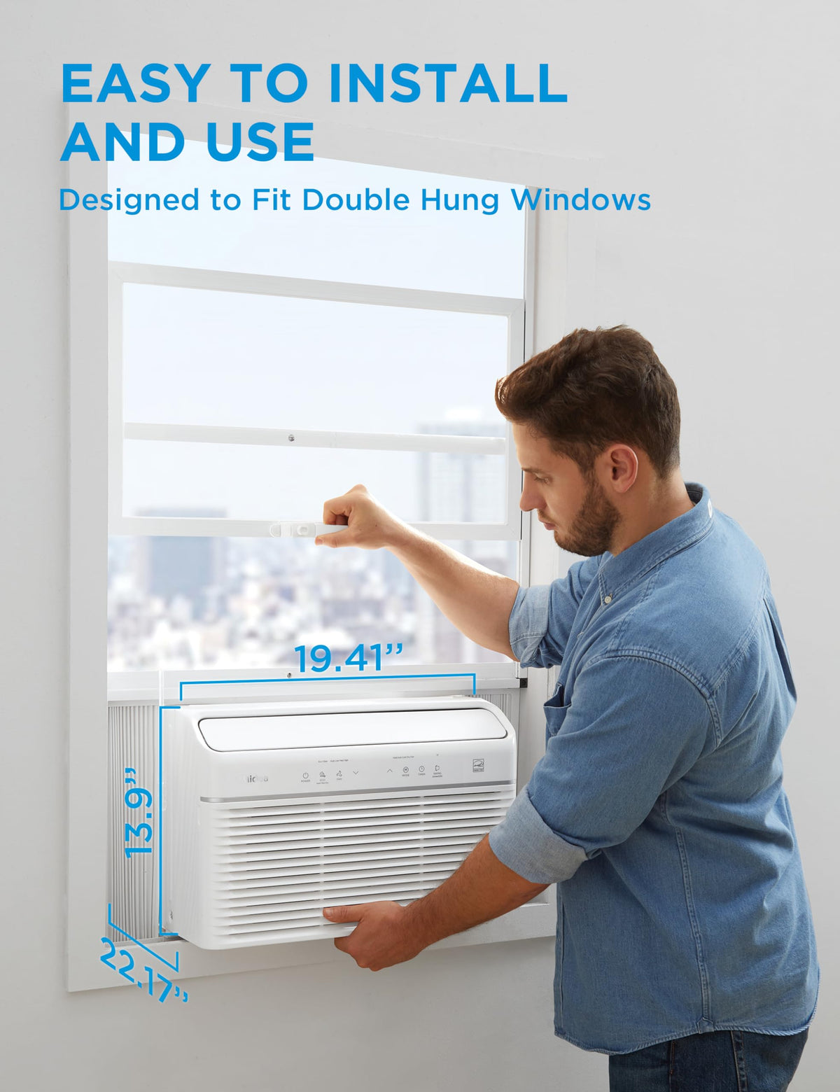 12,000 BTU Smart Inverter Air Conditioner with Heat and Dehumidifier H175606
