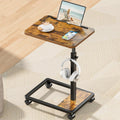 Adjustable TV Tray Table with Wheels B554680