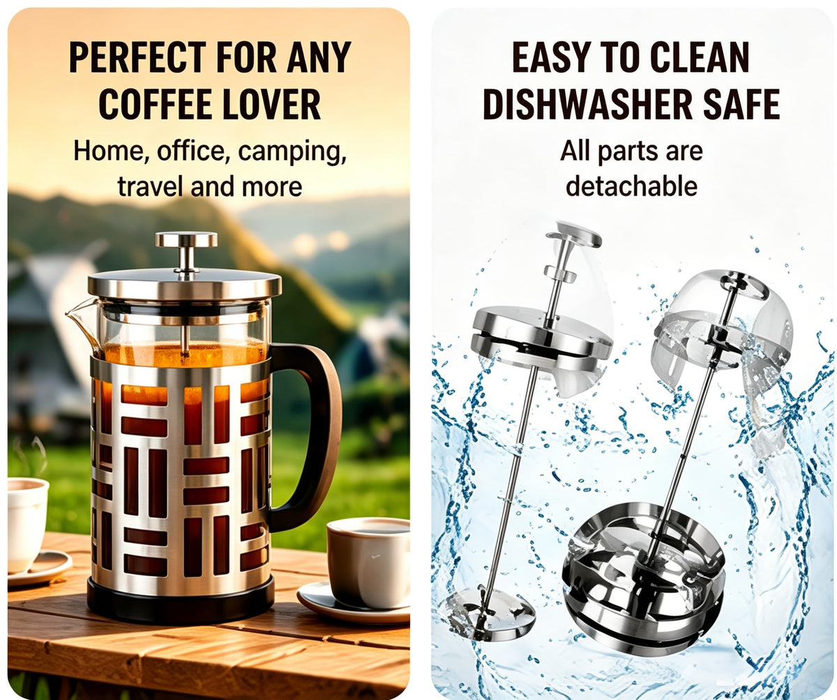 34 oz Brushed Stainless French Press A561683