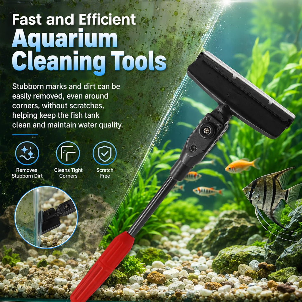 7 in 1 Aquarium Cleaning Kit with Adjustable Long Handle D37797