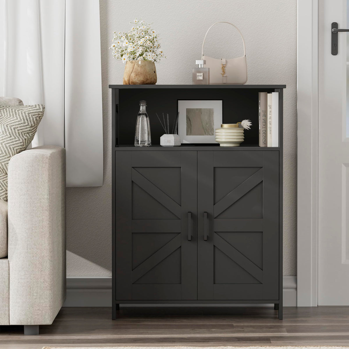 Bathroom Storage Cabinet with Doors W617