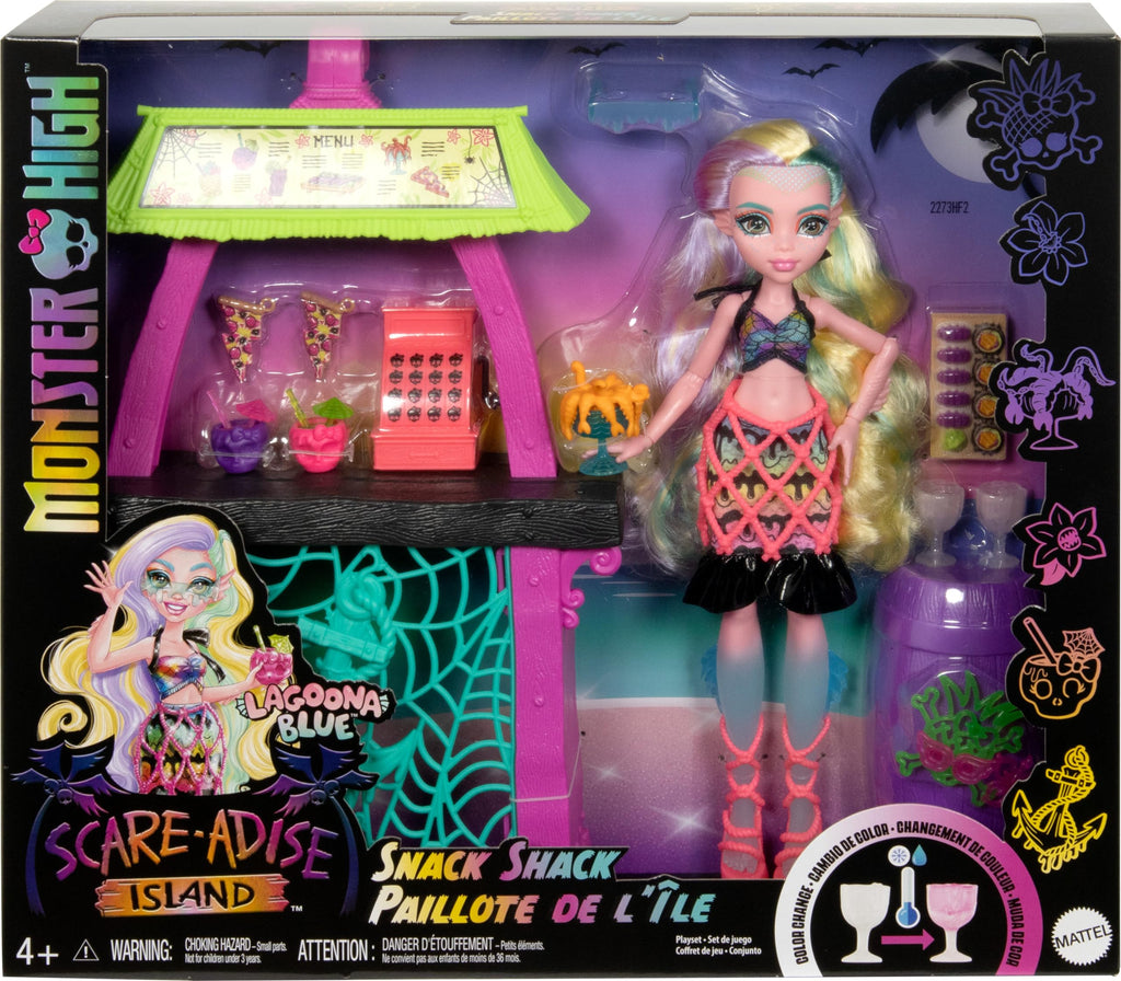 Doll & Playset with Food Accessories & Color-Change Drinks W558