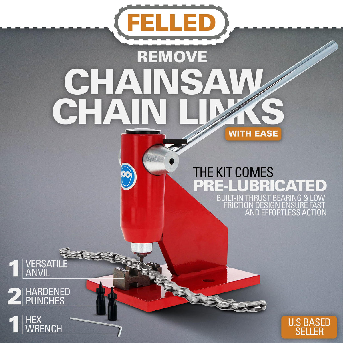 Chainsaw Chain Breaker and Rivet Tool Kit F574